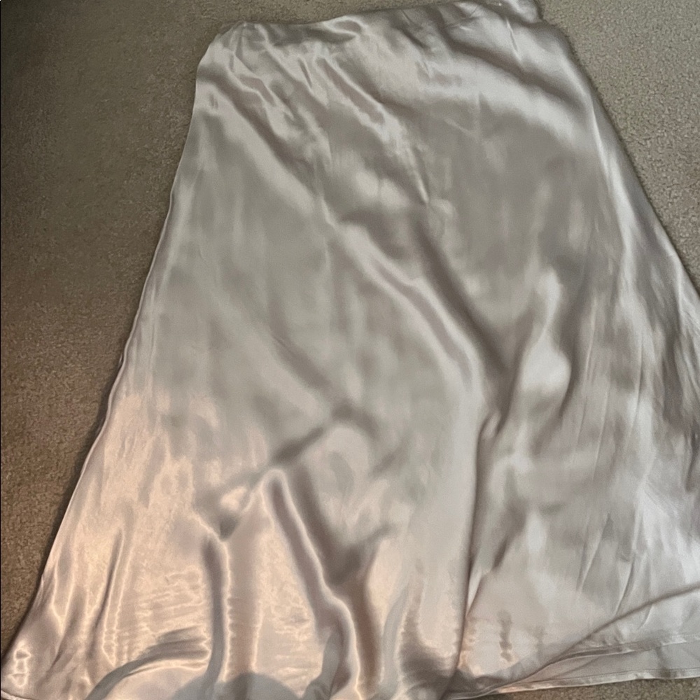 Long Satin skirt NWT